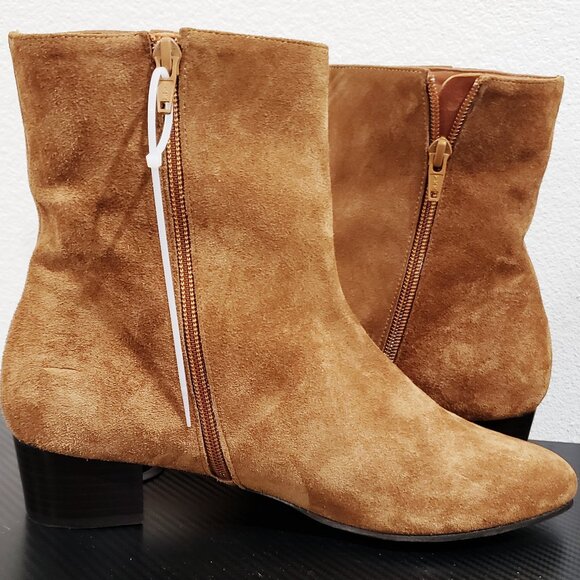 NWOT Anne Thomas Ankle Boots Softy Chestnut Sz 40 - Picture 3 of 8